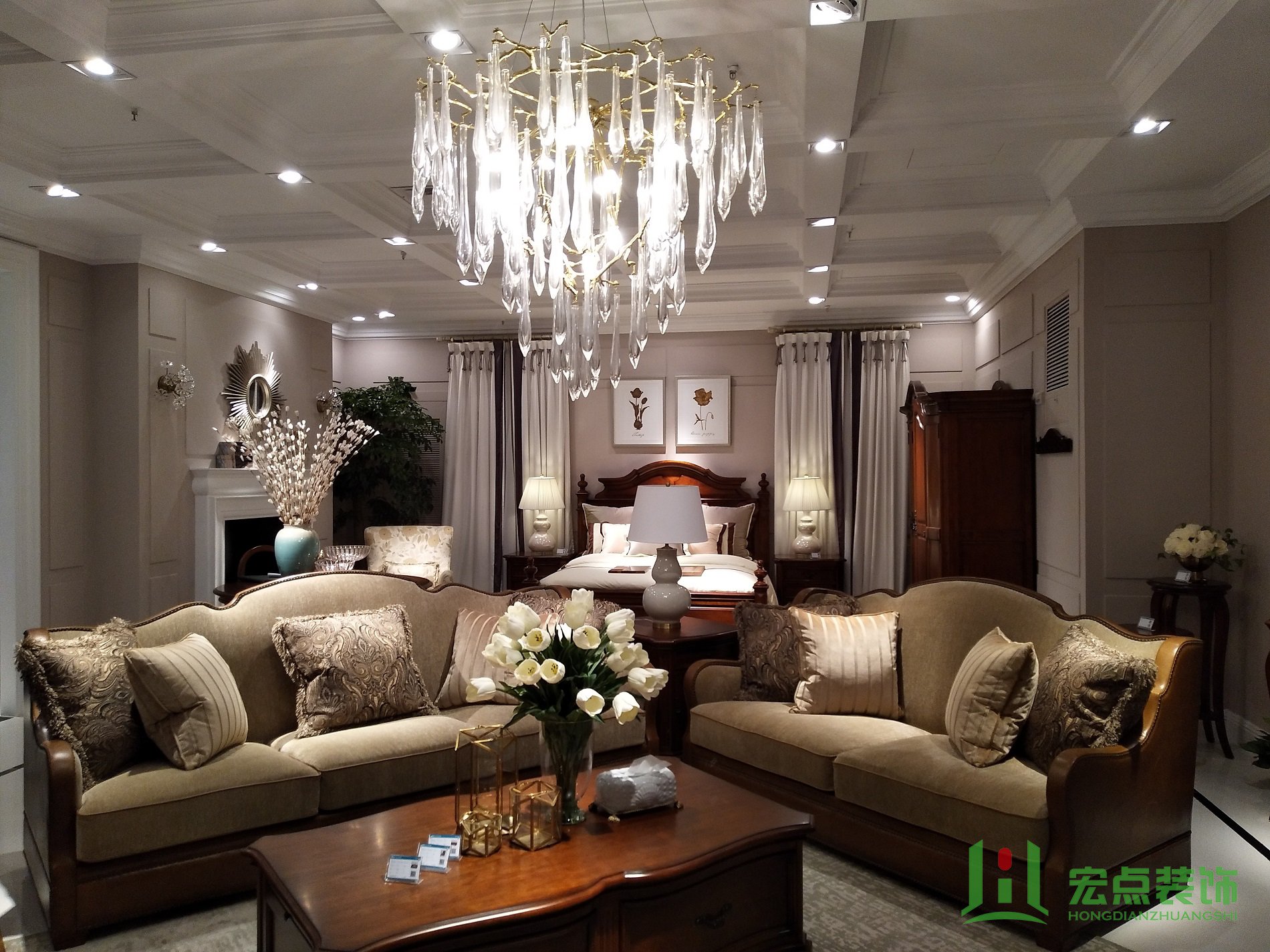 北美之家查尔斯顿装修案例(大都会店)(图3) 北美之家,宏点装饰