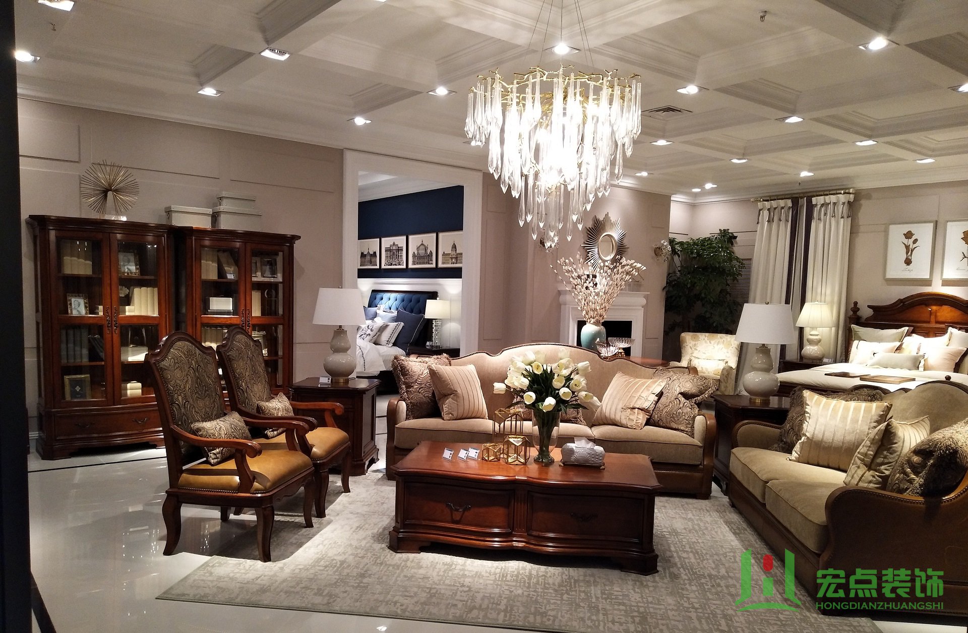 北美之家查尔斯顿装修案例(大都会店)(图4) 北美之家,宏点装饰