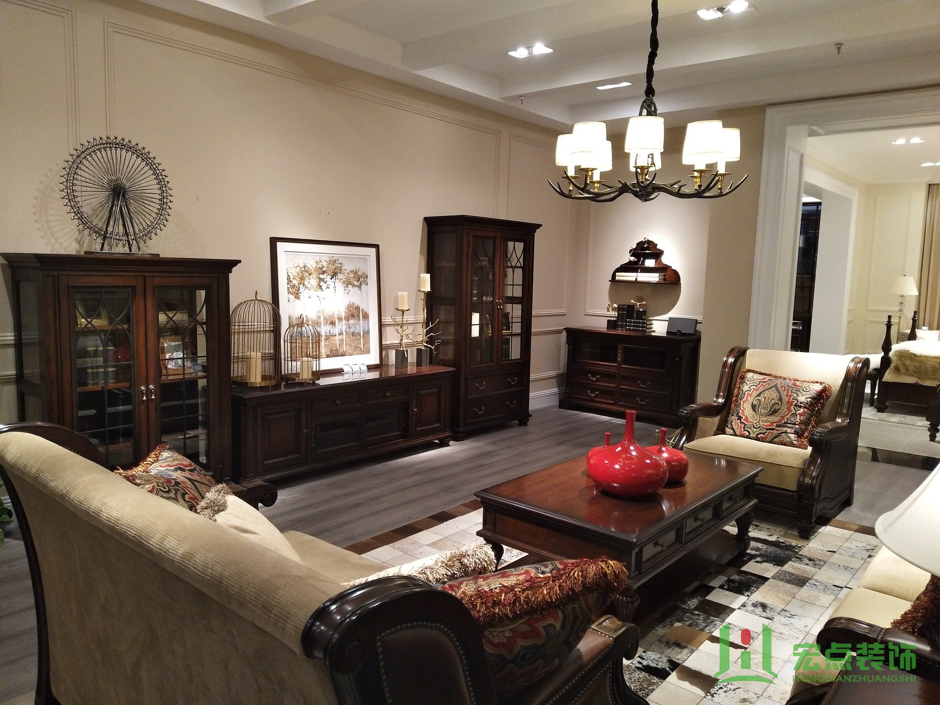 北美之家查尔斯顿装修案例(大都会店)(图5) 北美之家,宏点装饰