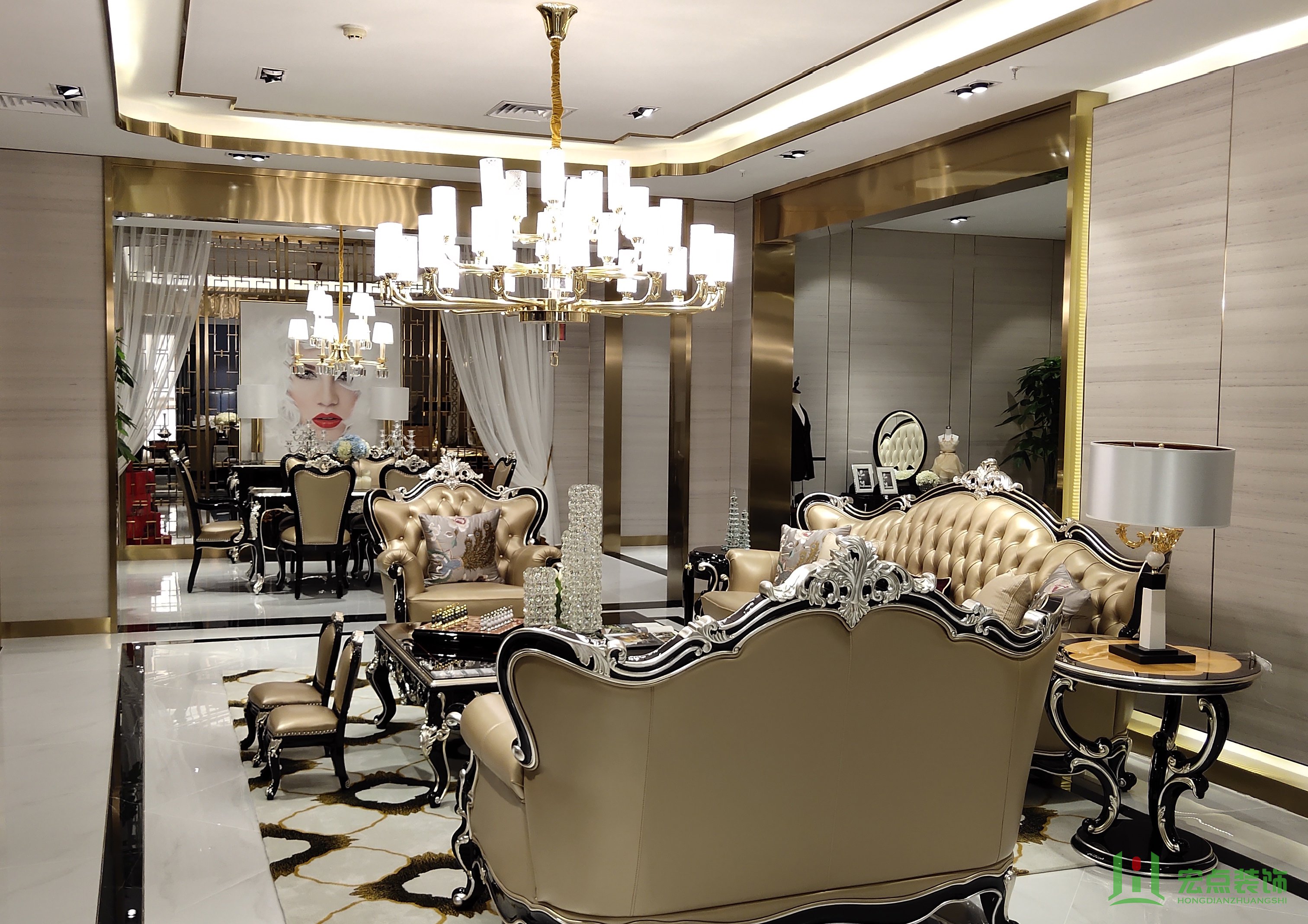 罗曼迪卡装修案例(图2) 罗曼迪卡装修,宏点装饰