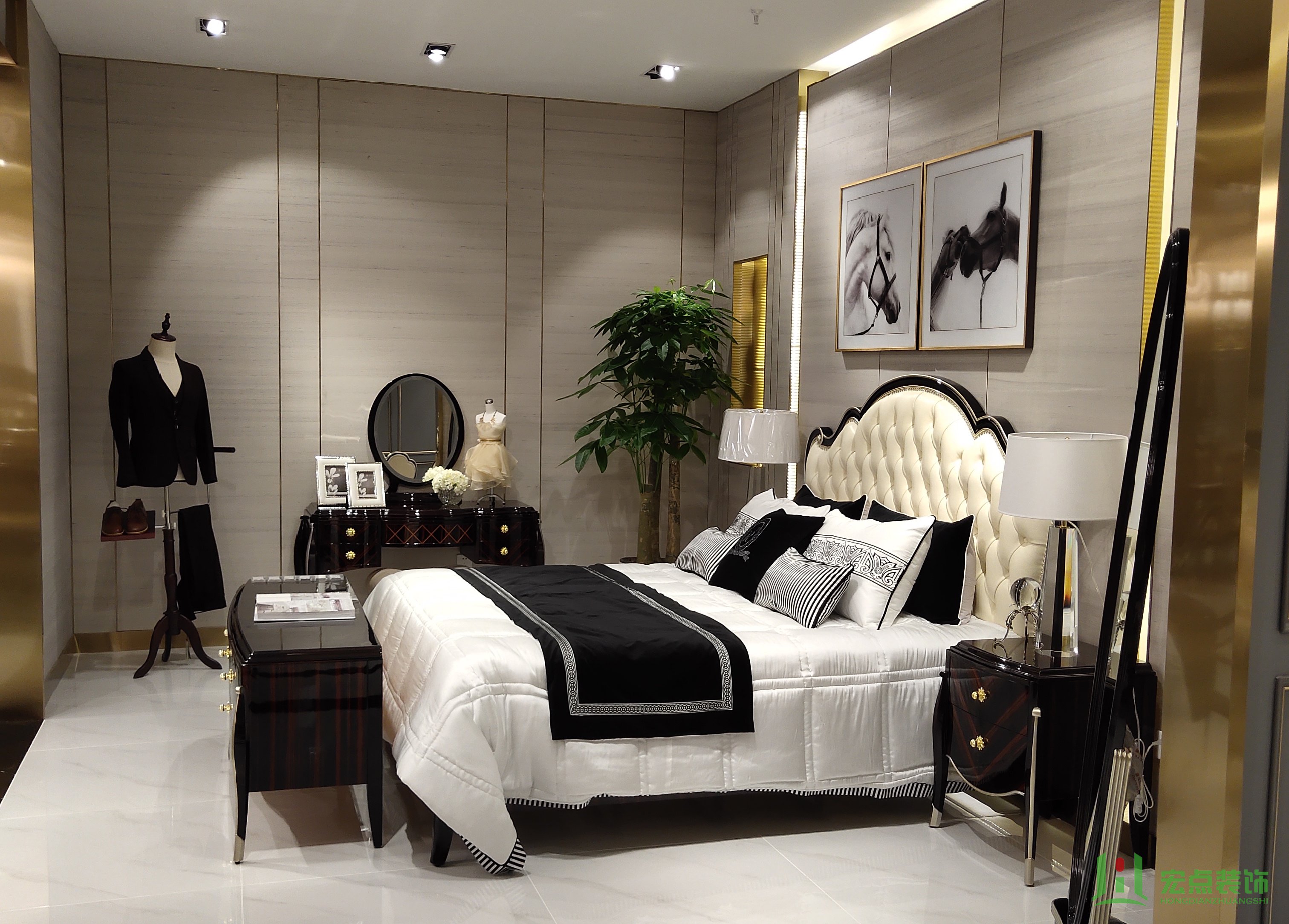 罗曼迪卡装修案例(图3) 罗曼迪卡装修,宏点装饰