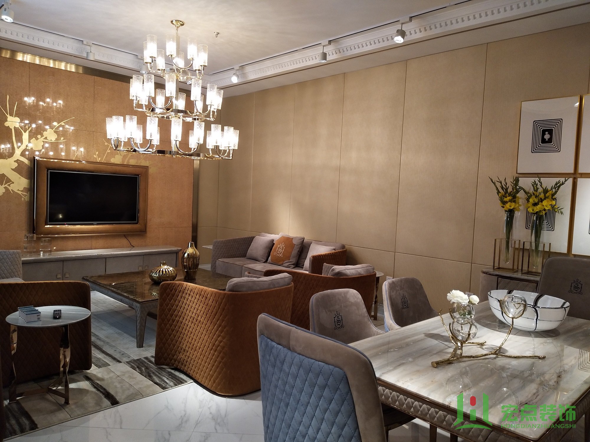 昊伦国际装修案例(图6) 昊伦国际装修,宏点装饰