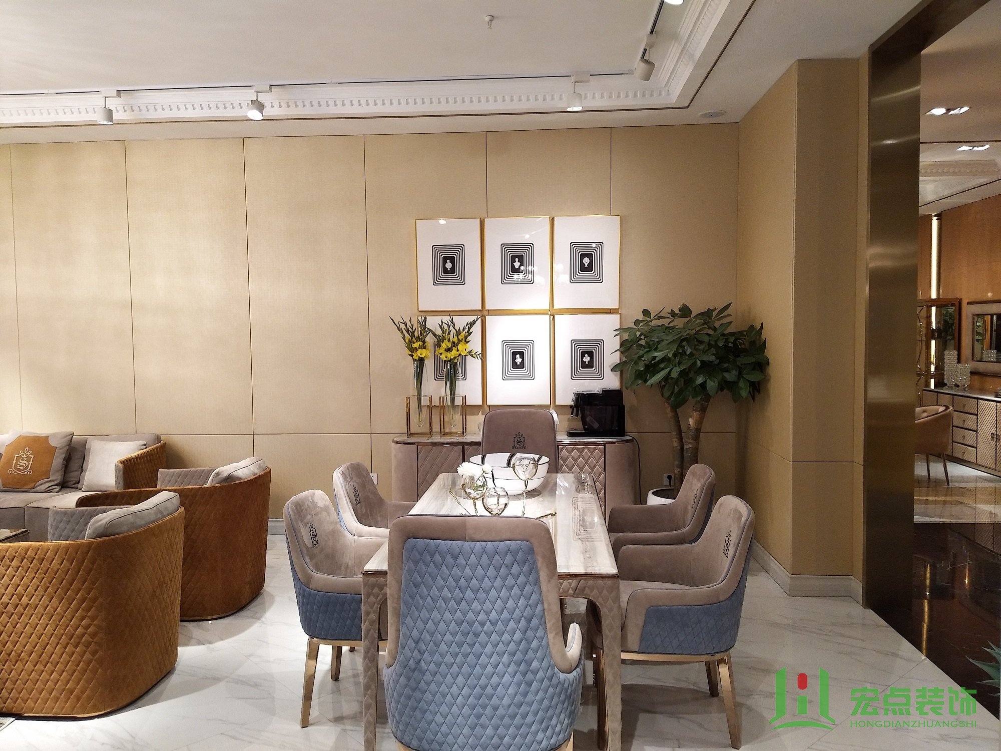 昊伦国际装修案例(图7) 昊伦国际装修,宏点装饰